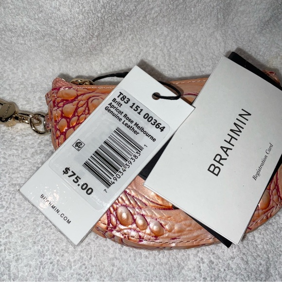 Brahmin Britt Apricot Rose, NWT - Picture 7 of 9
